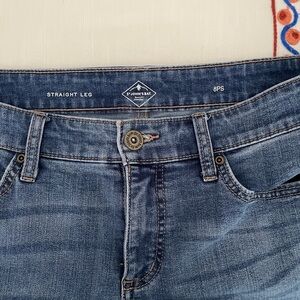 St. John's Bay Blue Straight Jeans with Classic Indigo